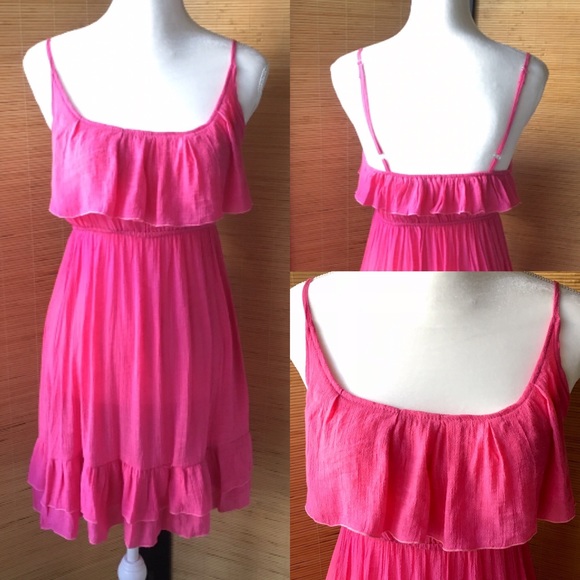 Pink Ruffle Dress - Picture 1 of 7